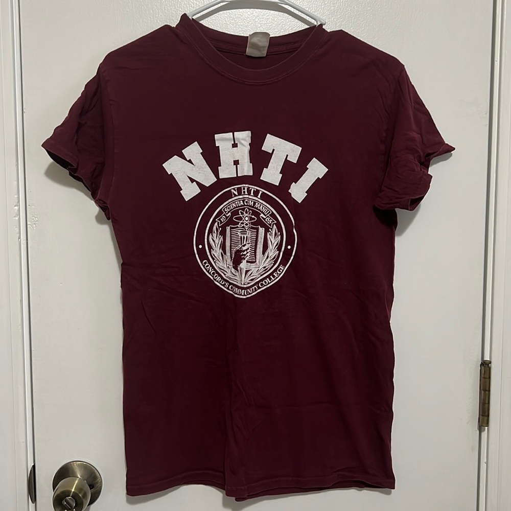NHTI Maroon Short Sleeve Tee